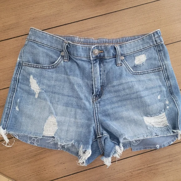 SOLD - Aerie Daydream Denim Short Medium Blue Wash ** Small ** EUC!!!! - Picture 3 of 5